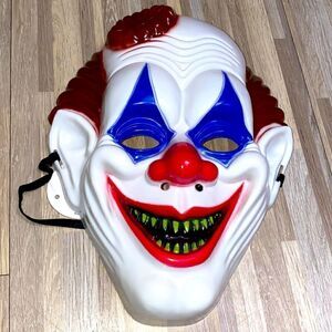 Evil carnival clown face maskHalloween costume accessories horror scary movie